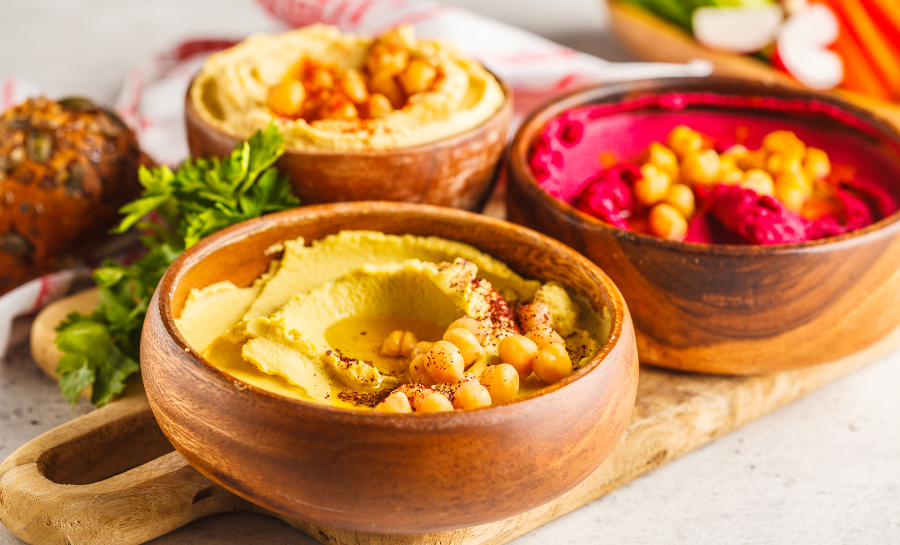 different types of hummus