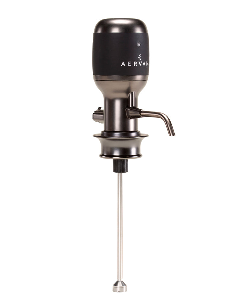 Select Wine Aerator with the Select Telescoping Tube attached to it
